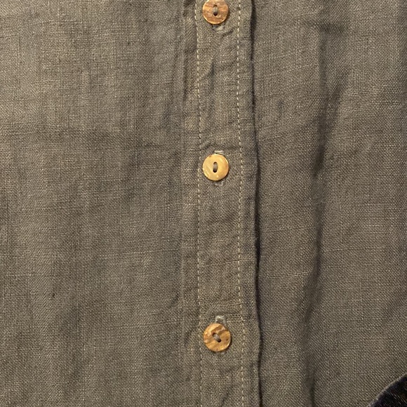 Linen Blouse with Velvet Detail - Picture 5 of 9